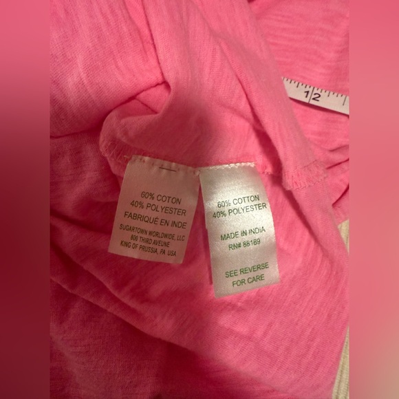 Lilly Pulitzer Pink Smocked Buttoned Tank Top - Picture 5 of 7